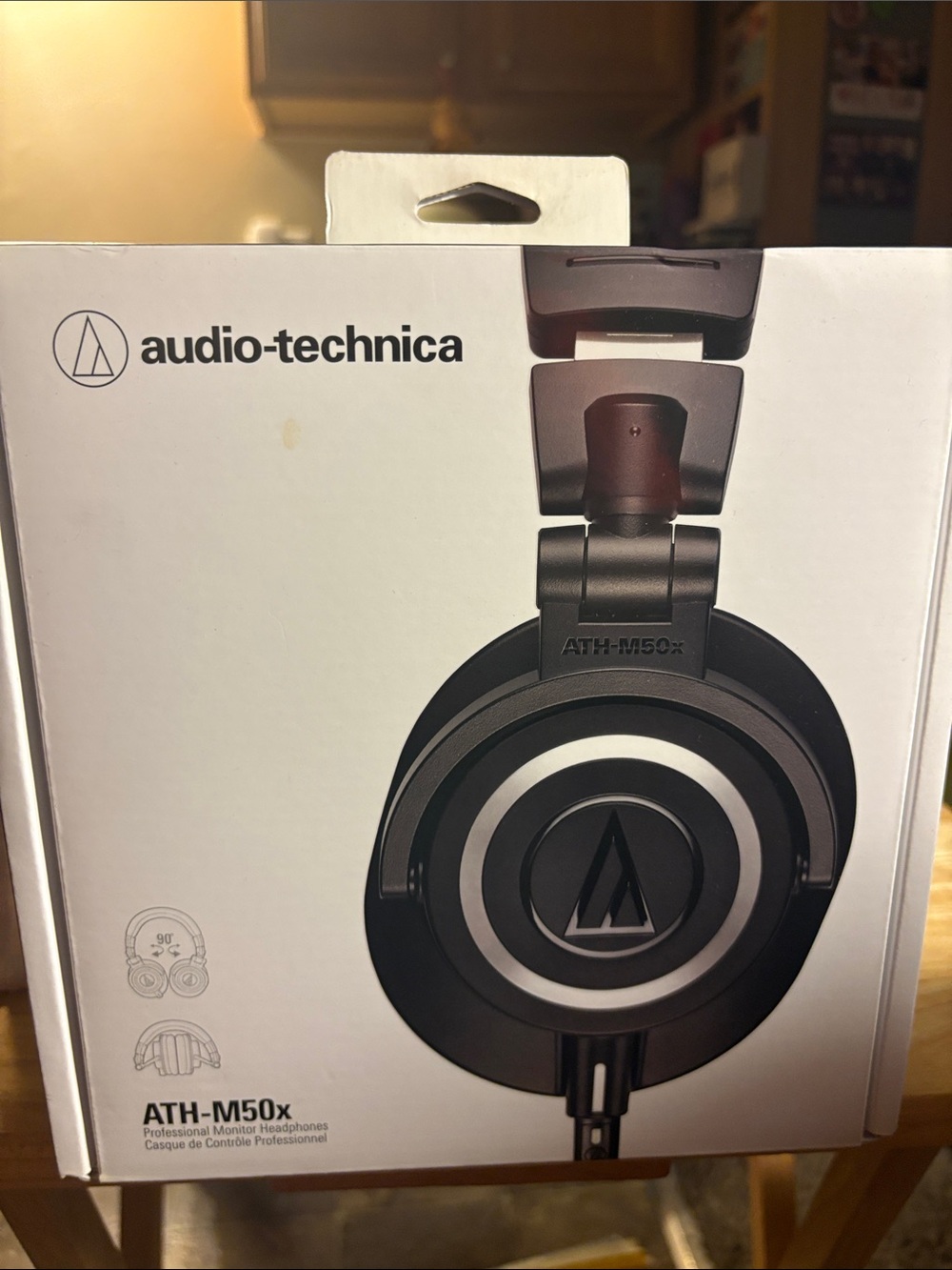 Audio Technica Over-Ear Studio Headphones - Black and Silver